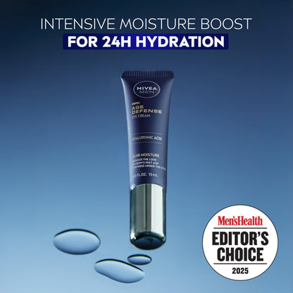 NIVEA MEN Age Defense Eye Cream with Q10, 0.5 FL OZ