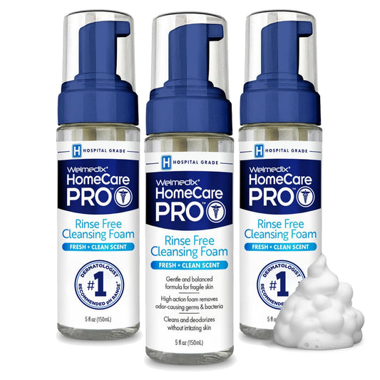 Welmedix No Rinse Cleansing Foam - Rinse Free & Waterless Body Wash