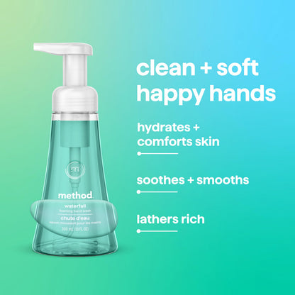 method Foaming Hand Wash, Waterfall, 10 fl oz, 3 pack