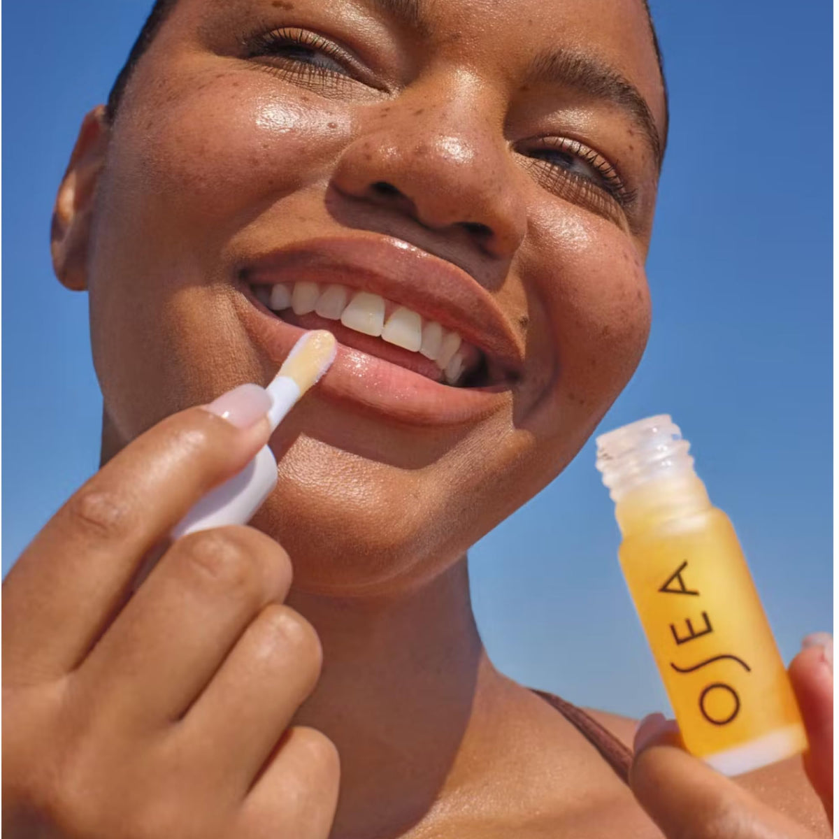 OSEA Hyaluronic Lip Oil Booster, High-Shine, Non-Sticky, Glossy