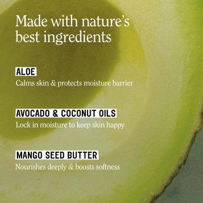 California Naturals Super Moisture Body Wash 2-Pack, Moisturizing Shower Gel for Dry Skin with Mango Seed Butter, Avocado & Aloe, Sulfate, Paraben & Silicone Free, Eucalyptus Breeze, 20 oz