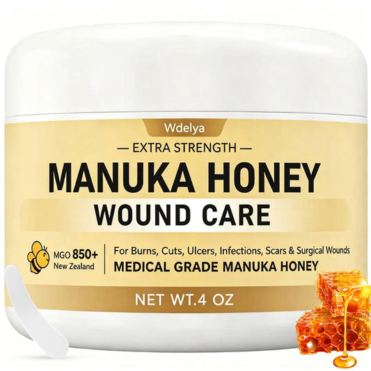 Medical Grade Manuka Honey Wound Care(MGO 949), Medihoney Wound Gel - Speed up Healing for Cuts, Surgical Wounds, Scars, Foot Ulcers, Burns, 4 oz