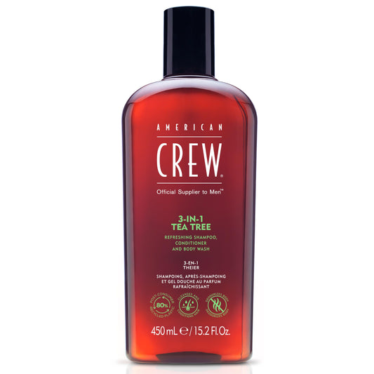 American Crew 3-in-1 Shampoo & Body Wash, Tea Tree, 15.2 fl oz