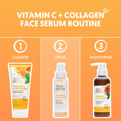 By Nature Vitamin C + Collagen Brightening & Hydrating Face Serum