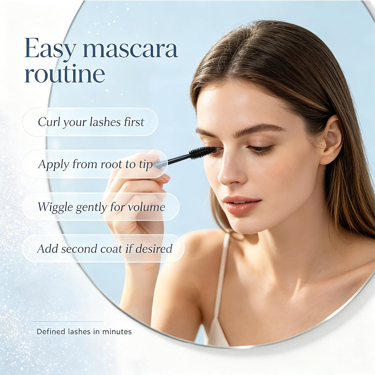 Blushe Lash Serum Mascara, Waterproof, Lengthening & Volumizing, Black