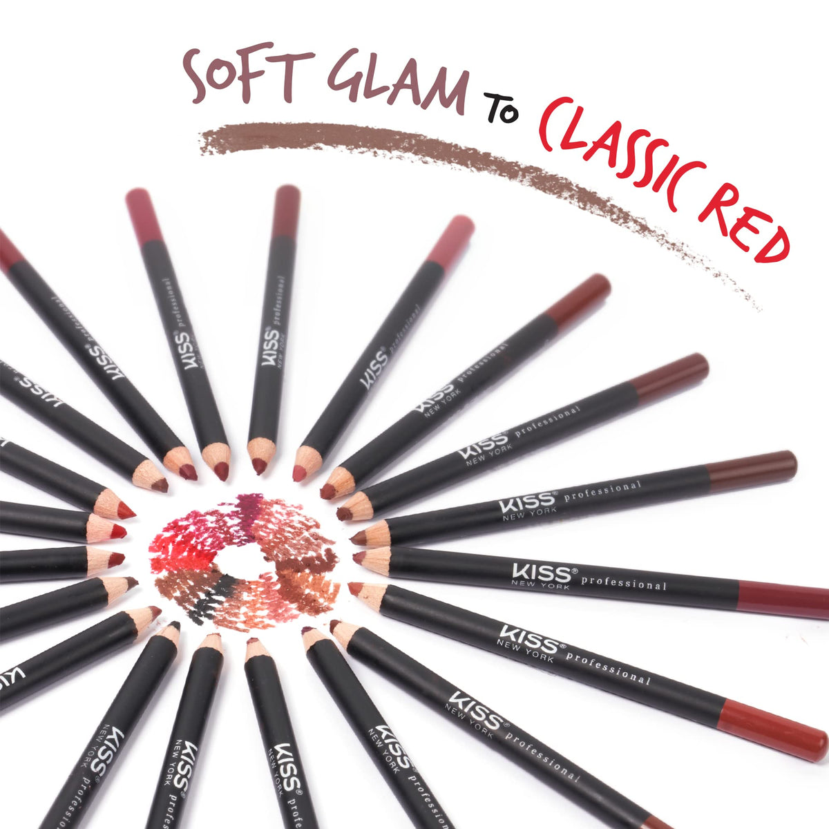 Kiss New York Professional Slim Long-Wear Lip Liner Pencil, Matte Finish