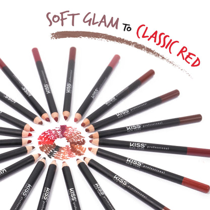 Kiss New York Professional Slim Long-Wear Lip Liner Pencil, Matte Finish