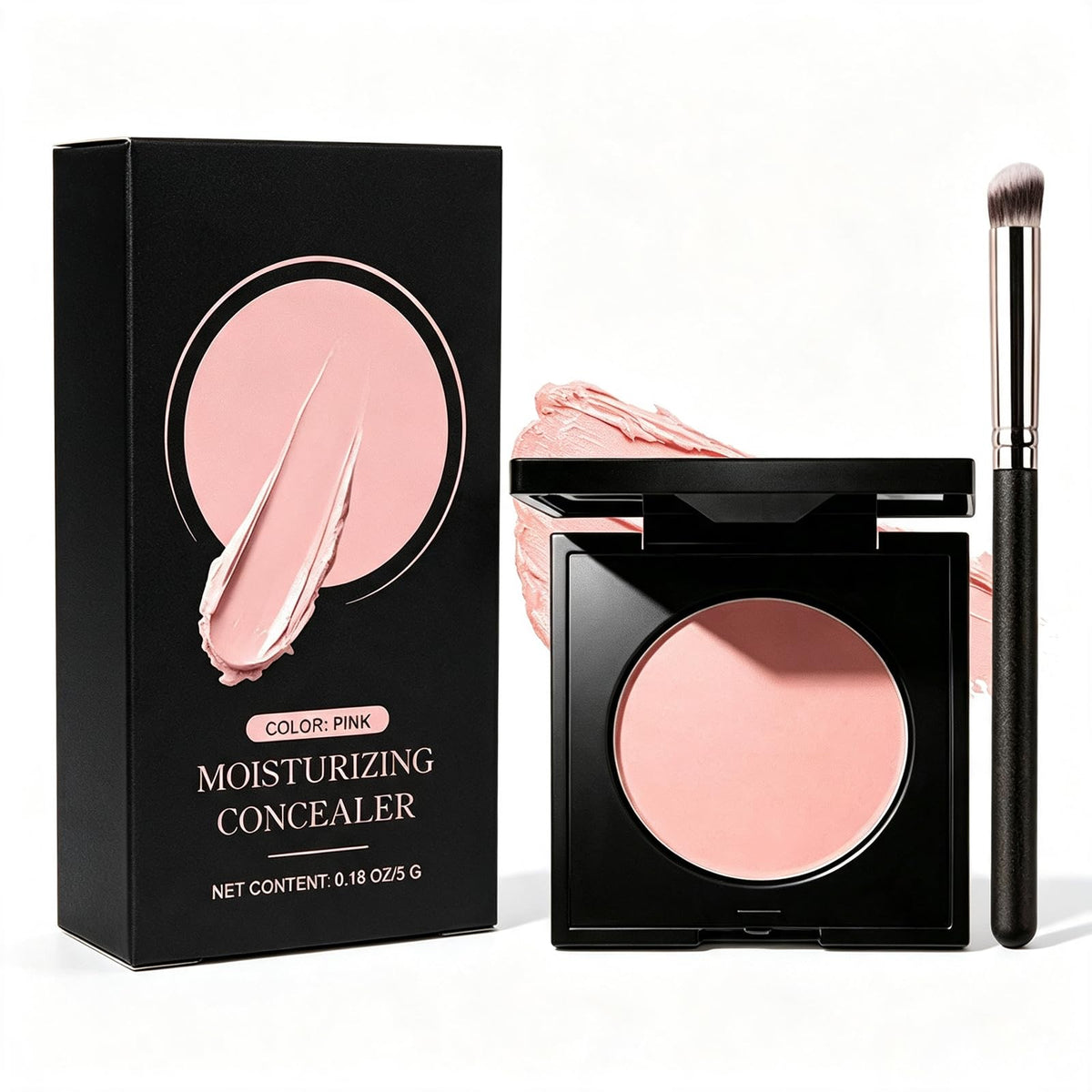 Luminance Under Eye Concealer, Pink Under Concealer, Waterproof, Covers Dark Circles, Moisturizing and Blending, Peach-Colored Eye Cream, Effectively Covers Dark Circles