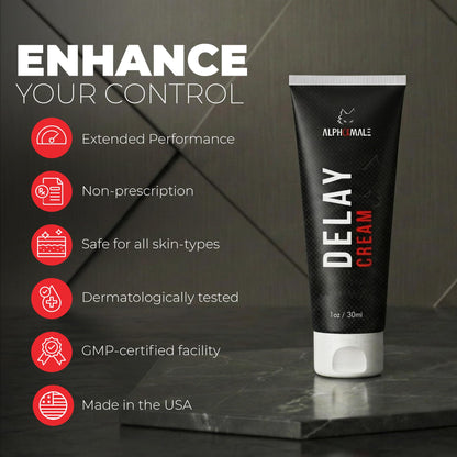 Premium Delay Cream - Last Longer in Bed for Men - Desensitizing Creme