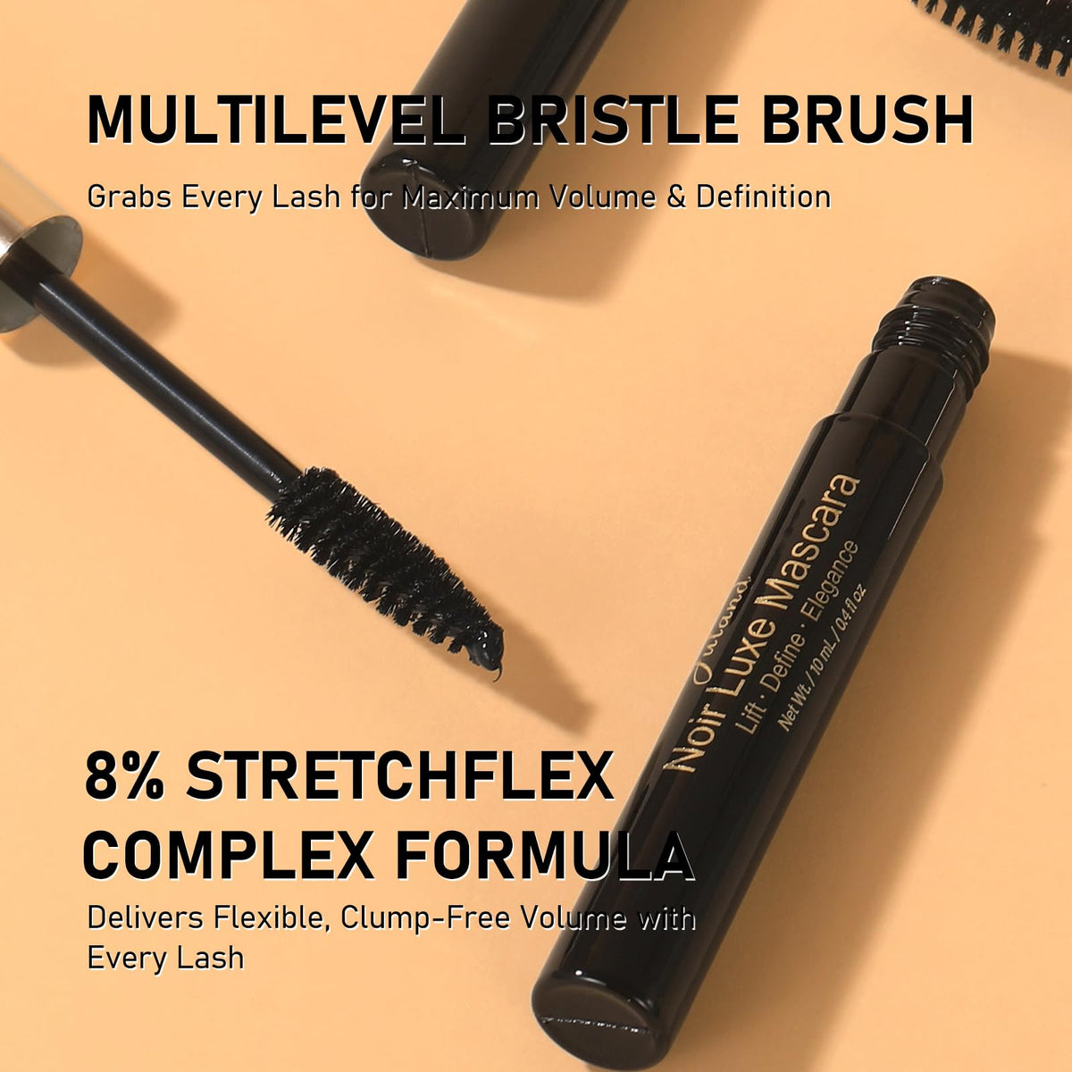 Essence Mascara Volume and Length – Volumizing & Lengthening Mascara for Full, Lush Lashes, Curl & Lift, Waterproof, Smudge-Resistant, Clump-Free Blackest Black, Long-Lasting Beauty Makeup