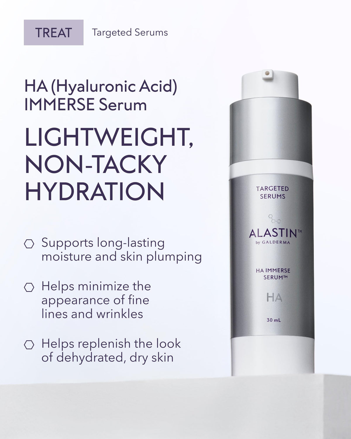 ALASTIN Skincare HA IMMERSE Hyaluronic Acid Moisturizing Face Serum (1 oz)