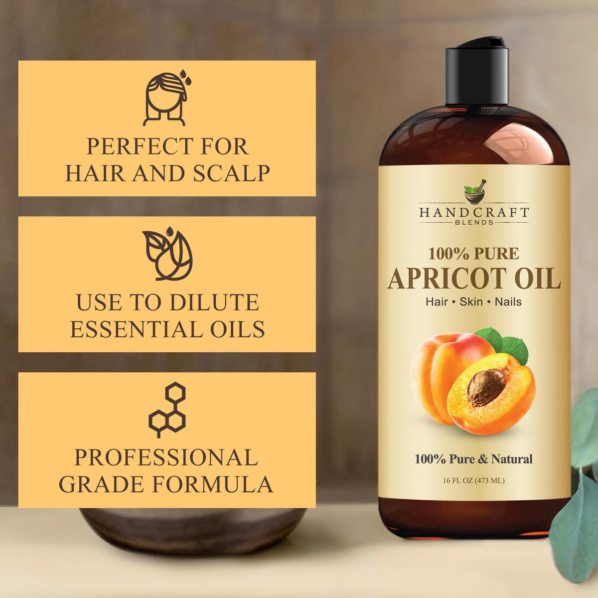 Handcraft Blends Apricot Kernel Oil - 16 Fl Oz