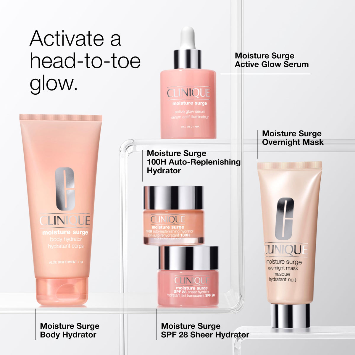 Clinique Moisture Surge Oil Free Overnight Face Mask With Aloe Vera For All Skin Types | Hydrating + Plumping Face Mask Skin Care | After Sun Hydration, 3.4 Fl Oz