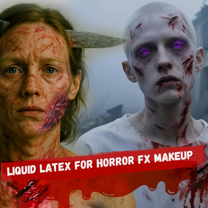 Liquid Latex SFX Makeup for Fake Scars, Zombie Wounds & Crafts, 1 fl oz
