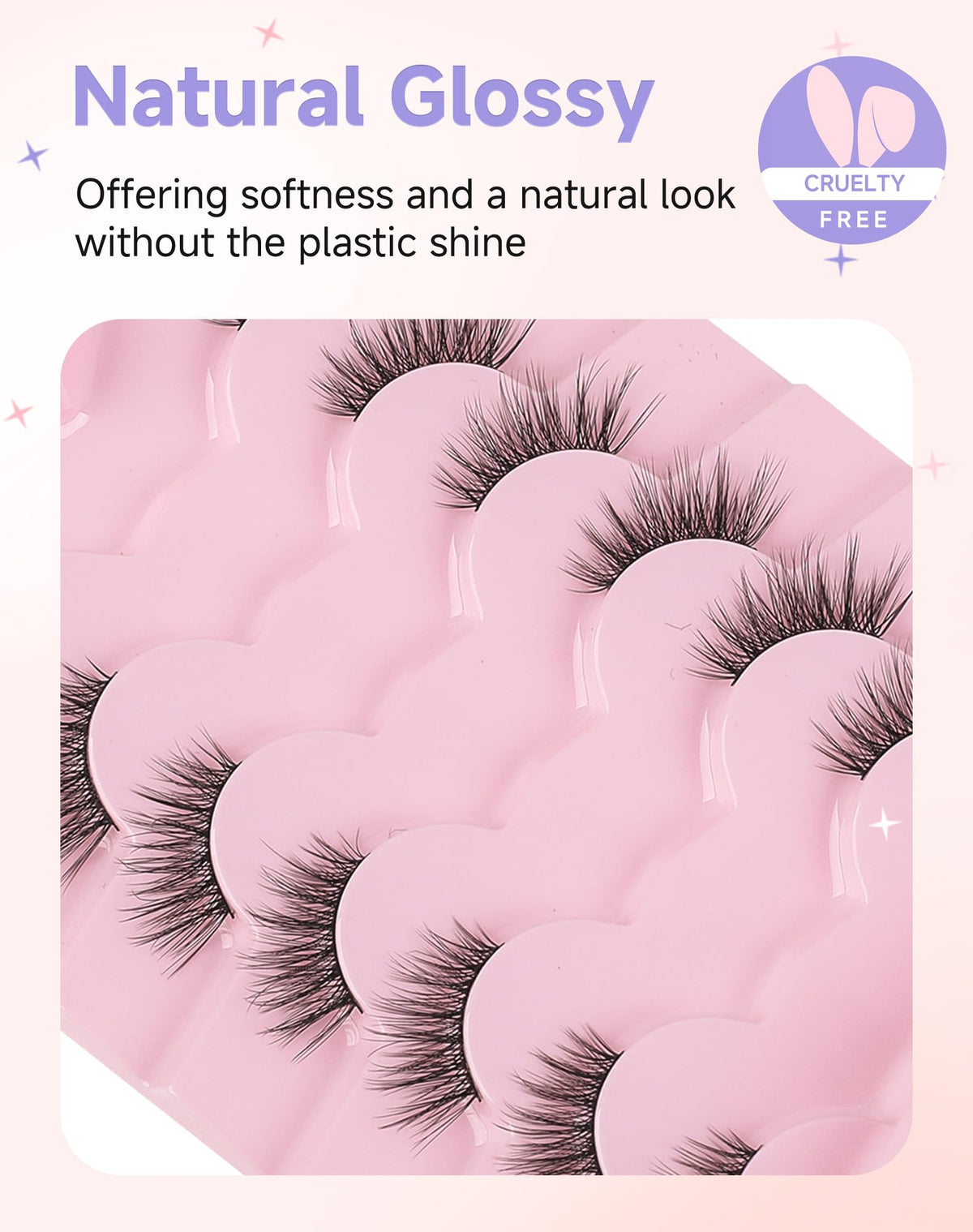 Half Lashes Natural Half Eyelashes Cat Eye Corner Lashes Narutal Look Wispy Lashes False Half Lashes 3/4 Lashes End Lashes Half-03