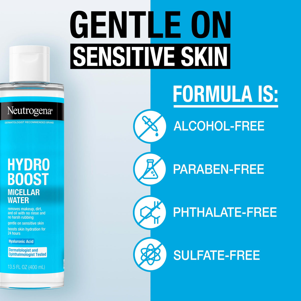 Neutrogena Hydro Boost Micellar Water with Hyaluronic Acid, 13.5 fl oz