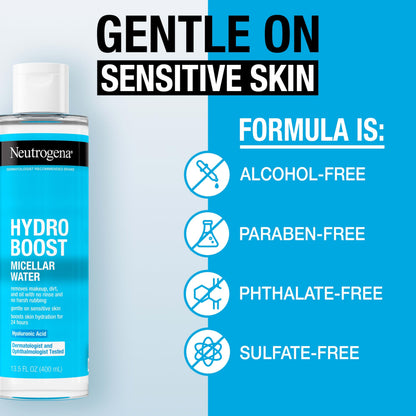 Neutrogena Hydro Boost Micellar Water with Hyaluronic Acid, 13.5 fl oz