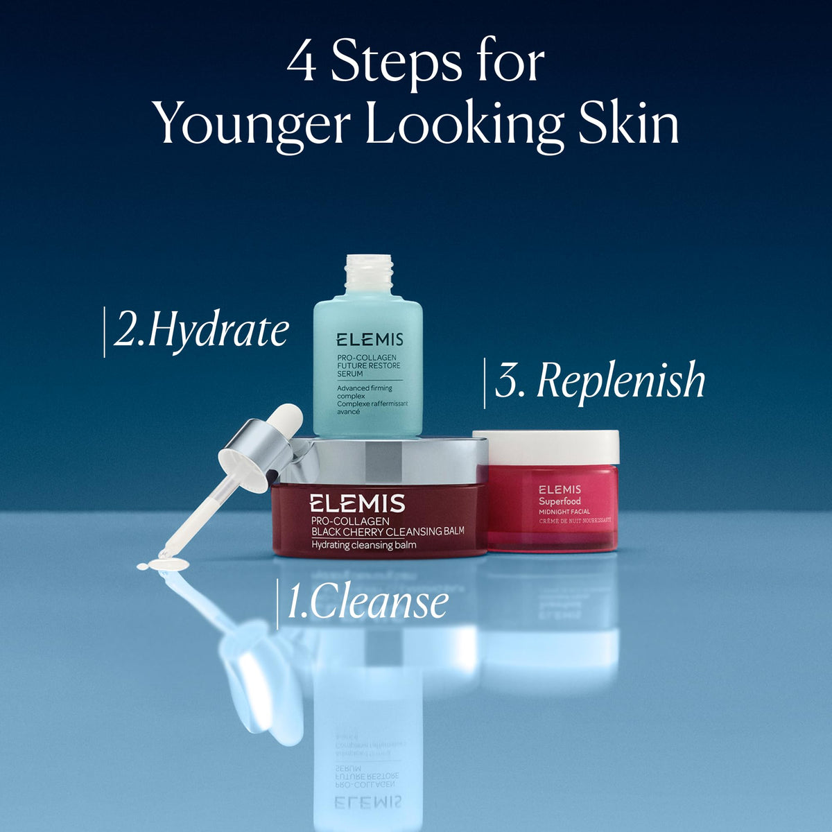 ELEMIS Superfood Midnight Facial, Moisturizing Prebiotic Face Cream 50ml