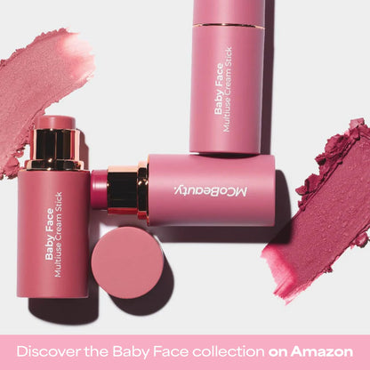 MCoBeauty Baby Face Cream Blush Stick - Peony Rose - Cheek & Lip Tint Stick