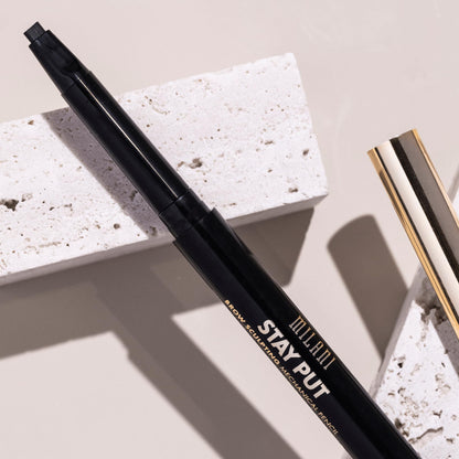 Milani Stay Put Brow Sculpting Mechanical Pencil Eyebrow Color Medium Brown