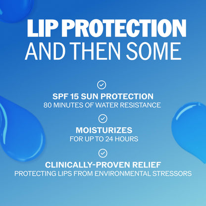 ChapStick Moisture SPF + 15 Lip Balm Sticks with 24 Hour Moisture, 12-Pack