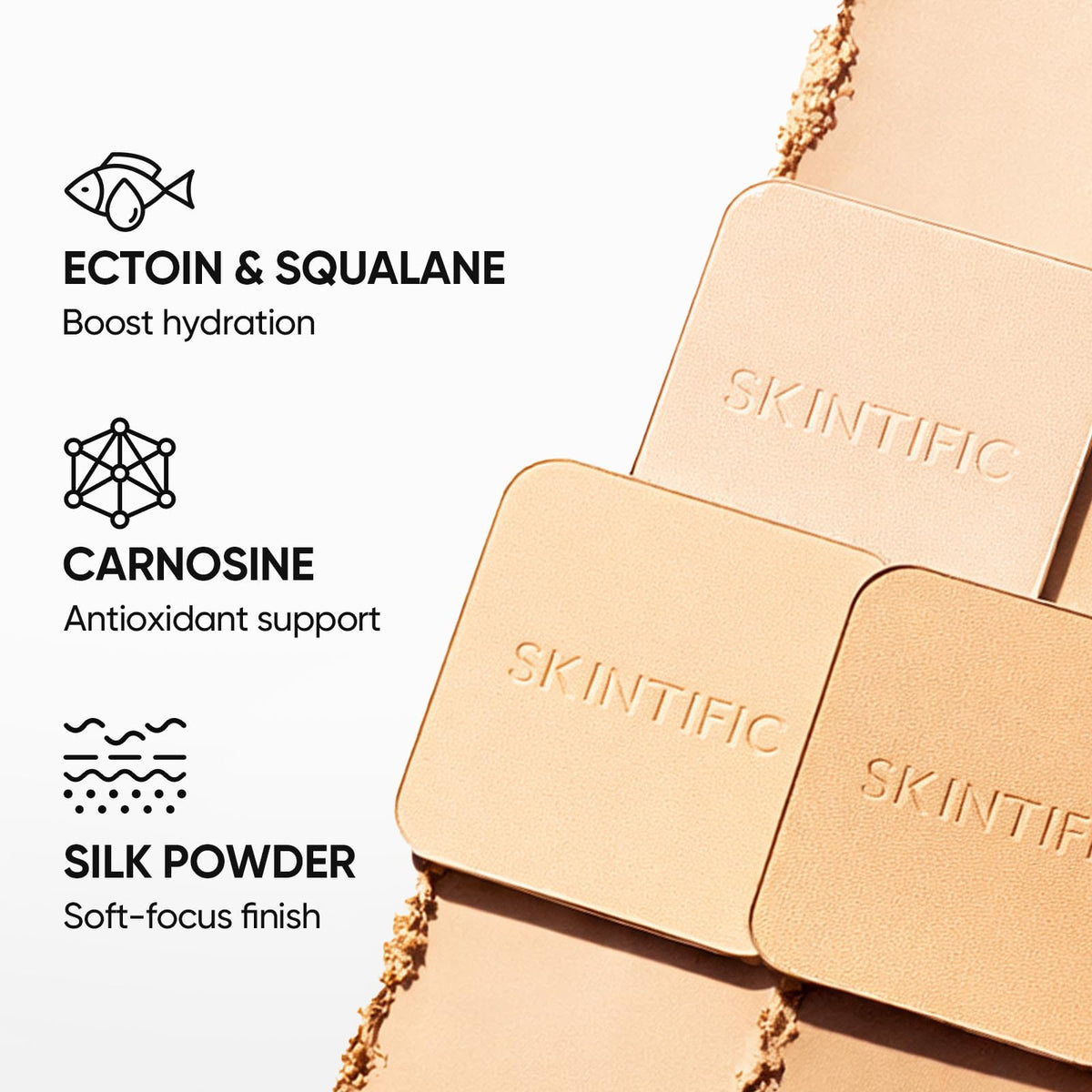 SKINTIFIC Ultra Cover Powder Foundation For Oily Skin 03 Petal