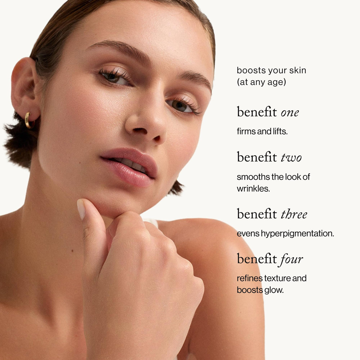 goop Beauty Peptide Serum | Reduces Fine Lines & Wrinkles | Peptides, Ceramides, & Niacinamide | Anti Aging Serum to Improve Firmness & Elasticity | Paraben Free | 1 fl oz