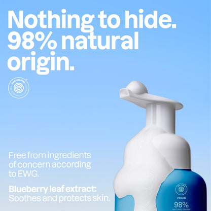ATTITUDE Foaming Hand Soap for Kids, EWG Verified, Blueberry, 10 oz