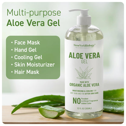 New York Biology Aloe Vera Gel - 12 Fl Oz