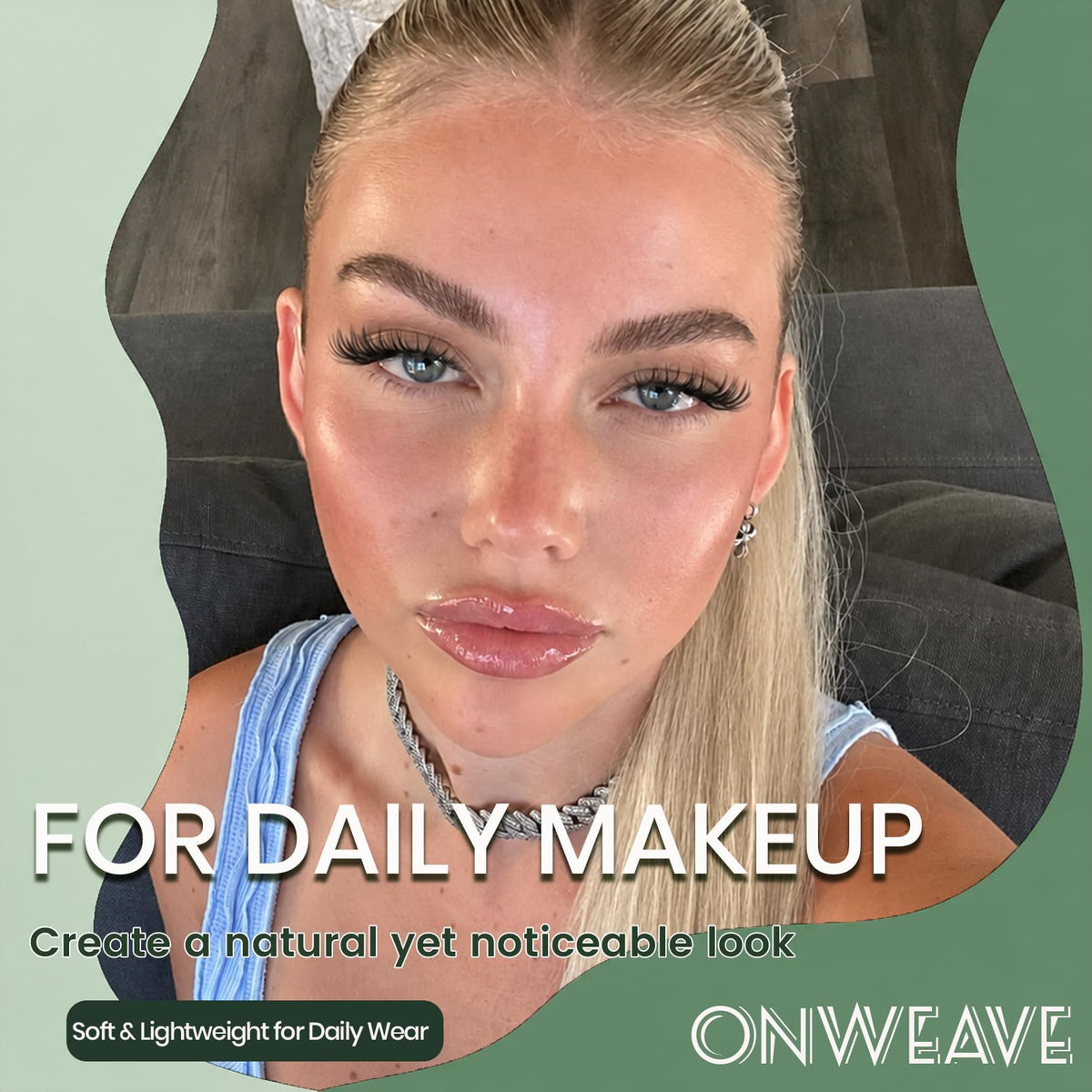 Onweave Lash Clusters Kit, Wispy Cluster Lashes 8-16mm, Soft Thin Band Individual Eyelash Extensions with Bond Seal Remover & Tweezers, Natural Volume DIY Lash Extension Enchantress Kit