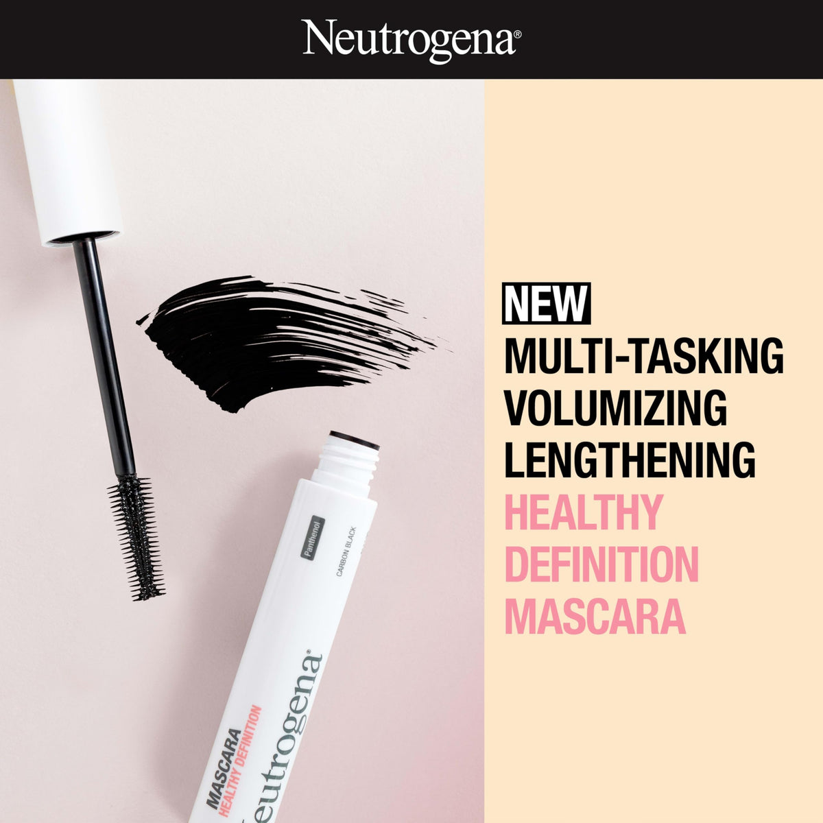 Neutrogena Healthy Definition Mascara, Carbon Black, .27 oz