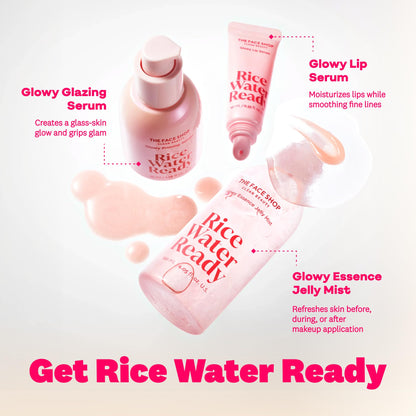 THE FACE SHOP Rice Water Ready Glowy Glazing Serum, 1.18 fl. oz.
