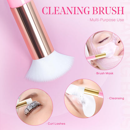 Setgnur Lash Shampoo for Lash Extensions, Lash Shampoo Cleaning Kit