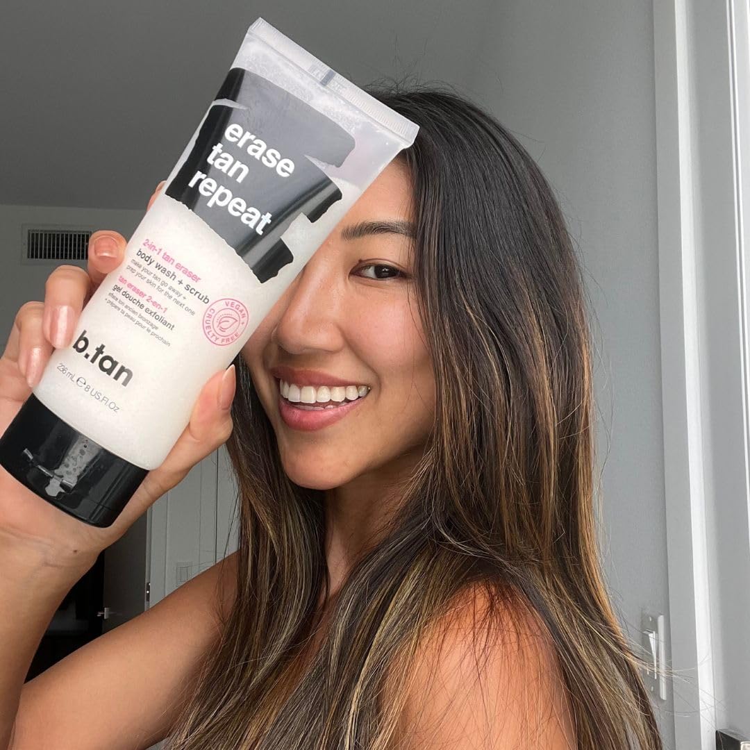 b.tan Self Tanning Remover - Erase Tan Repeat Skin Prep & Primer