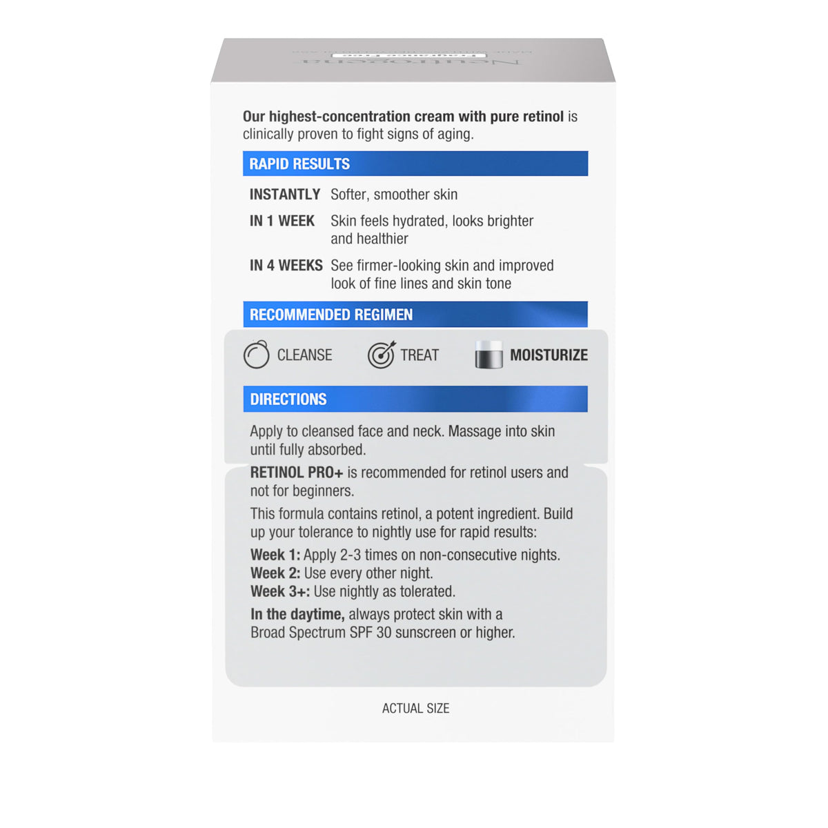 Neutrogena Rapid Wrinkle Repair Retinol Pro+ Night Cream, 1.7 oz