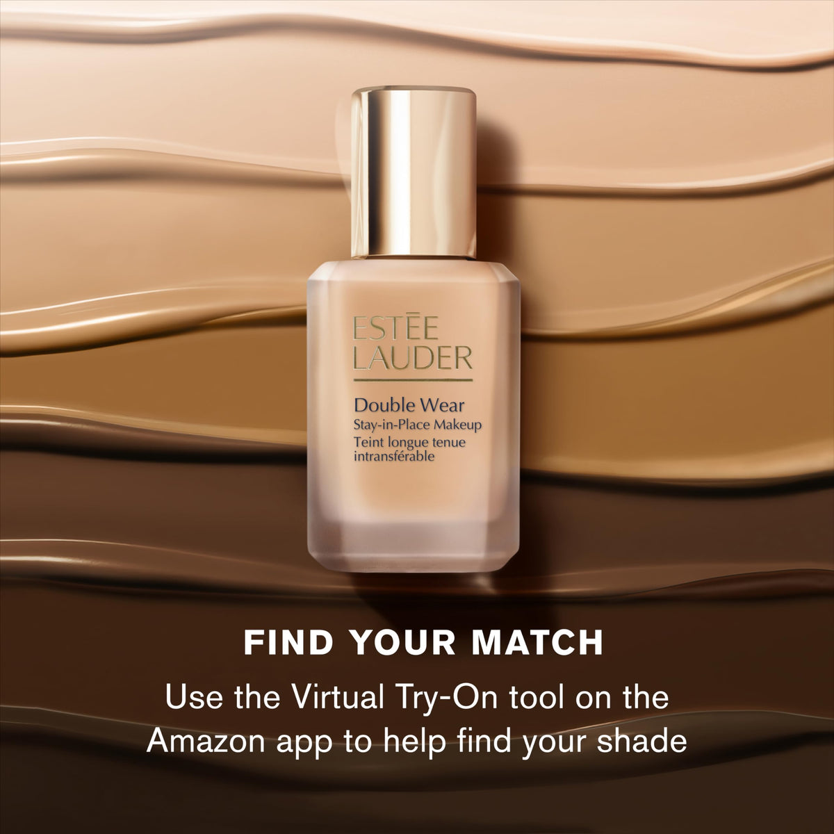 Estée Lauder Double Wear Stay-in-Place Foundation Makeup | 36-Hour Long-Wear Oil-Free Liquid Matte Foundation | Hydrating, Breathable, Buildable | New Formula, 1 Fl Oz, 2C1 Pure Beige