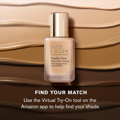 Estée Lauder Double Wear Stay-in-Place Foundation Makeup | 36-Hour Long-Wear Oil-Free Liquid Matte Foundation | Hydrating, Breathable, Buildable | New Formula, 1 Fl Oz, 2C1 Pure Beige