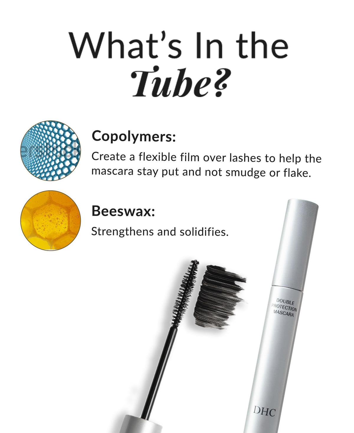 DHC Perfect Pro Double Protection Mascara, Tubing Mascara, Water Resistant