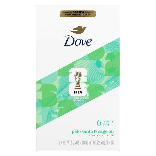 Dove Beauty Bar Soap, Palo Santo & Sage Oil, I 6 Count 3.75 oz