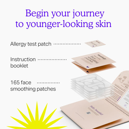 BLUMBODY Face, Forehead Wrinkle Patches - Anti Wrinkle Facial Patches to Smooth Eye, Mouth, Forehead Wrinkles - Non-Silicone Face Tape for Fine Wrinkles between Eyes, Face - Patches (30 day supply)