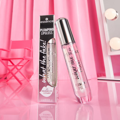 essence What The Fake! Plumping Lip Gloss, Transparent (100 | Sheer Genius)