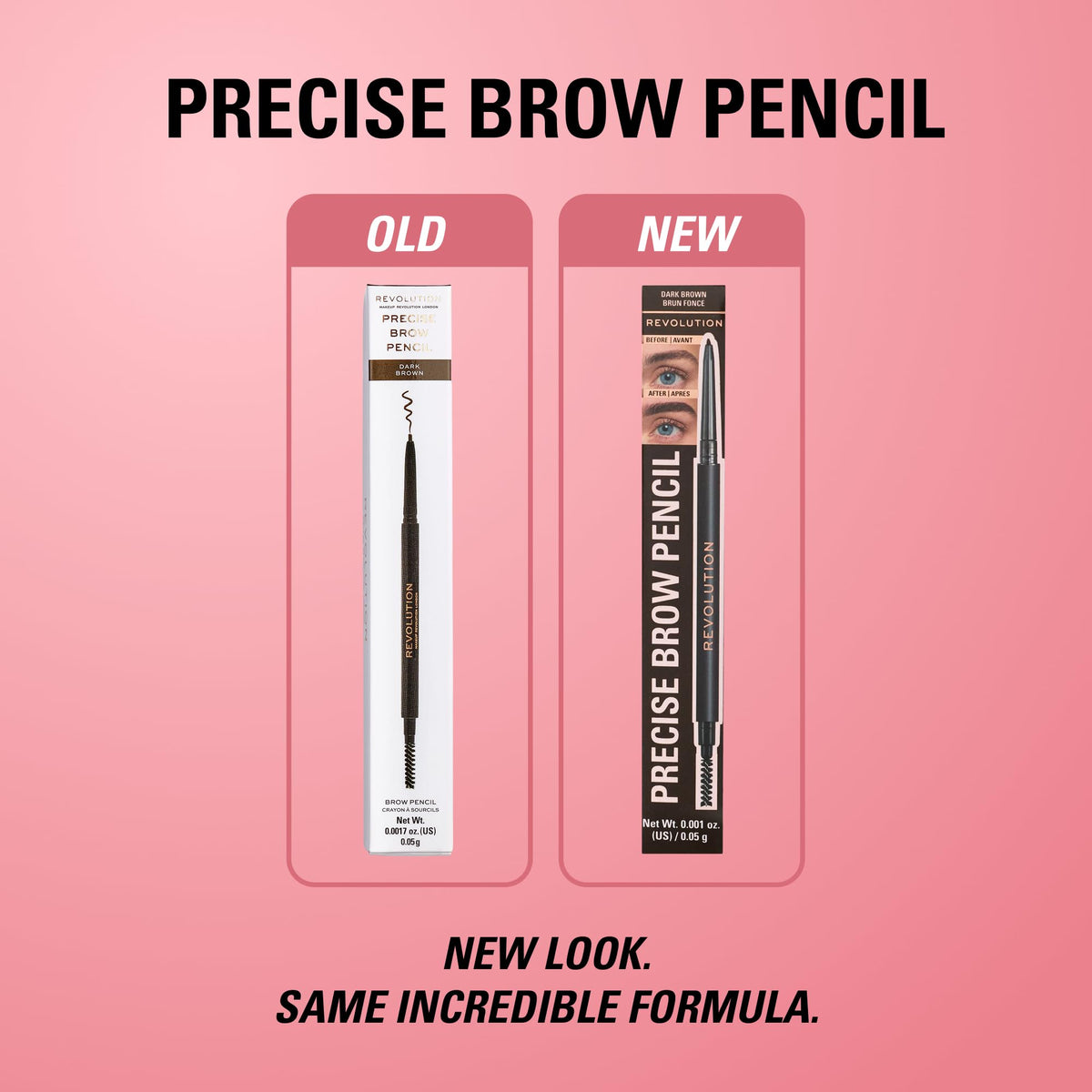 Revolution Precise Brow Pencil, Dark Brown
