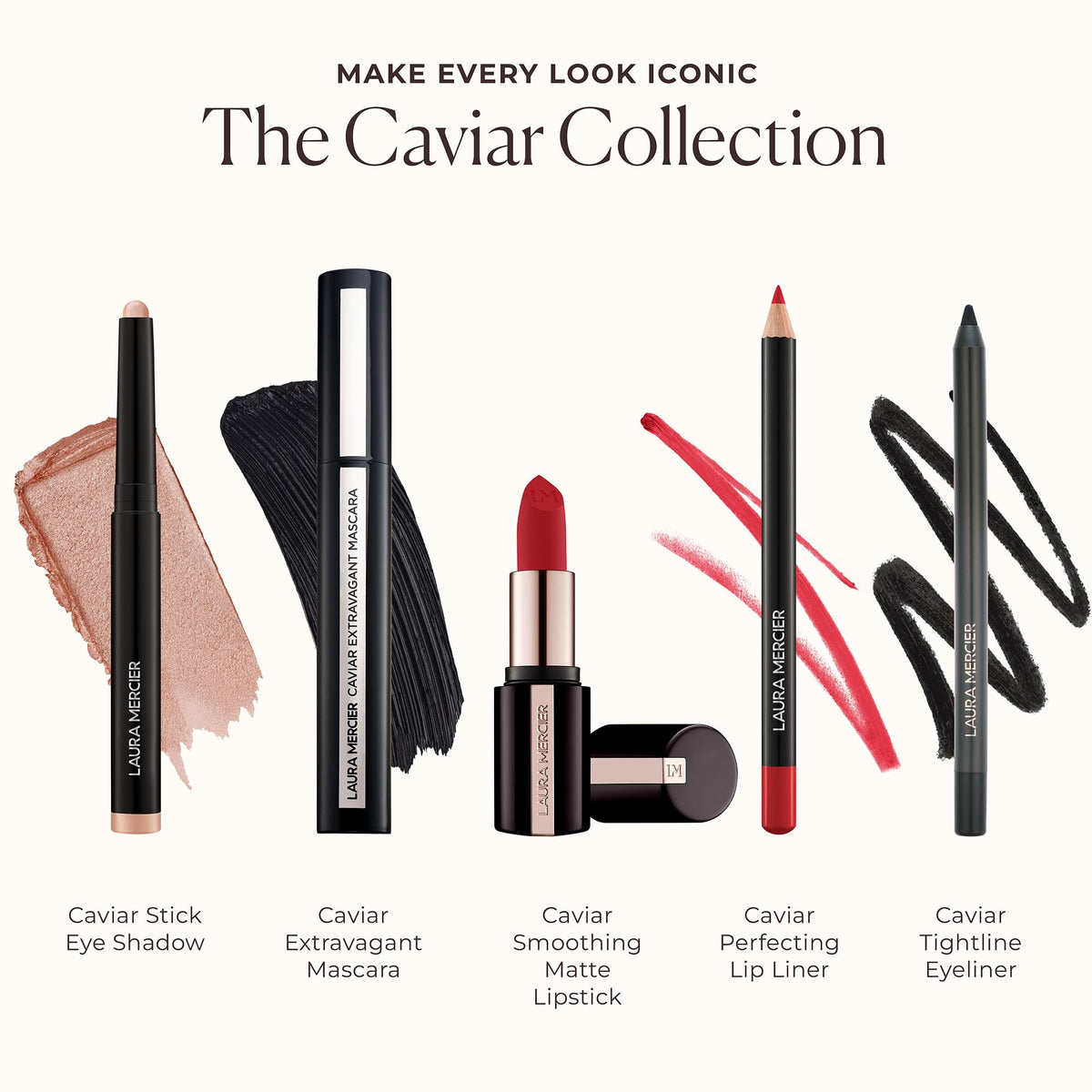 Laura Mercier Caviar Stick Eye Shadow Matte, Au Natural, 0.05 oz