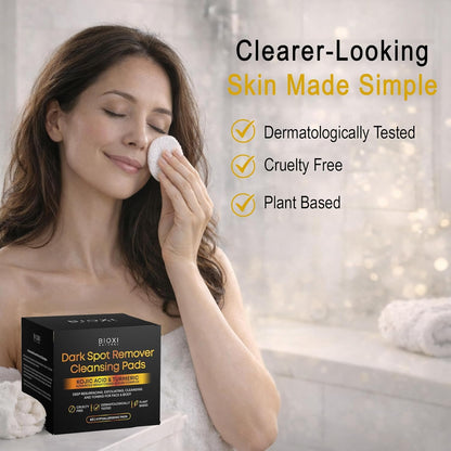 Dark Spot Remover Cleansing Pads with Kojic Acid & Turmeric for Face & Body
