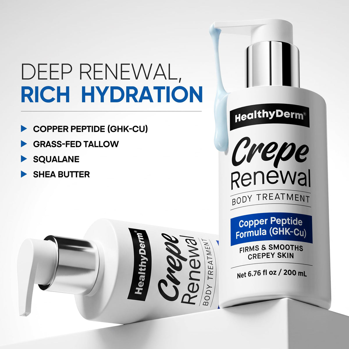HealthyDerm Crepe Renewal Firming Body Treatment for Crepey Skin