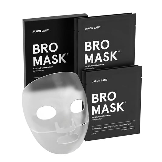 JAXON LANE Bro Mask Korean Face Mask for Men, Hydrogel Masks, 1 x 4 Pack