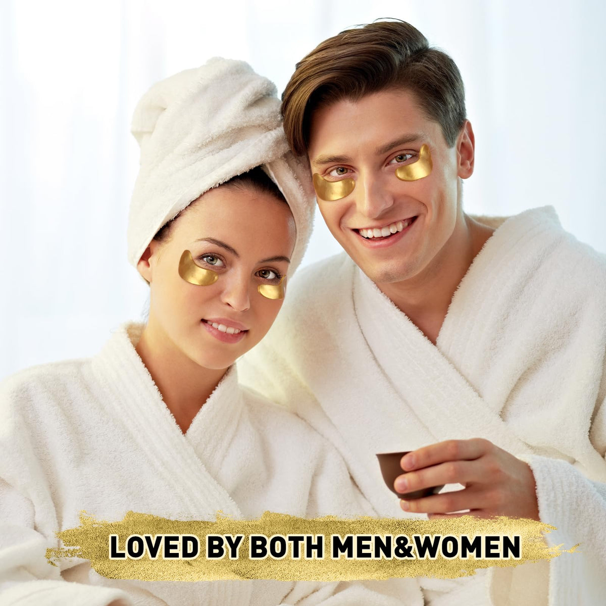 CHMI 24K Gold Under Eye Patches 100 Pairs Collagen, Dark Circles, Wrinkles
