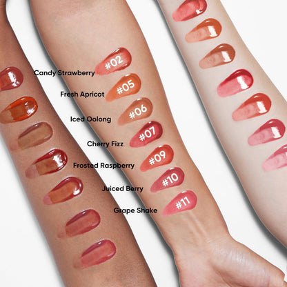 JUDYDOLL Lip Plumper Gloss Tinted Lip Balm Moisturizing Red Lipstick