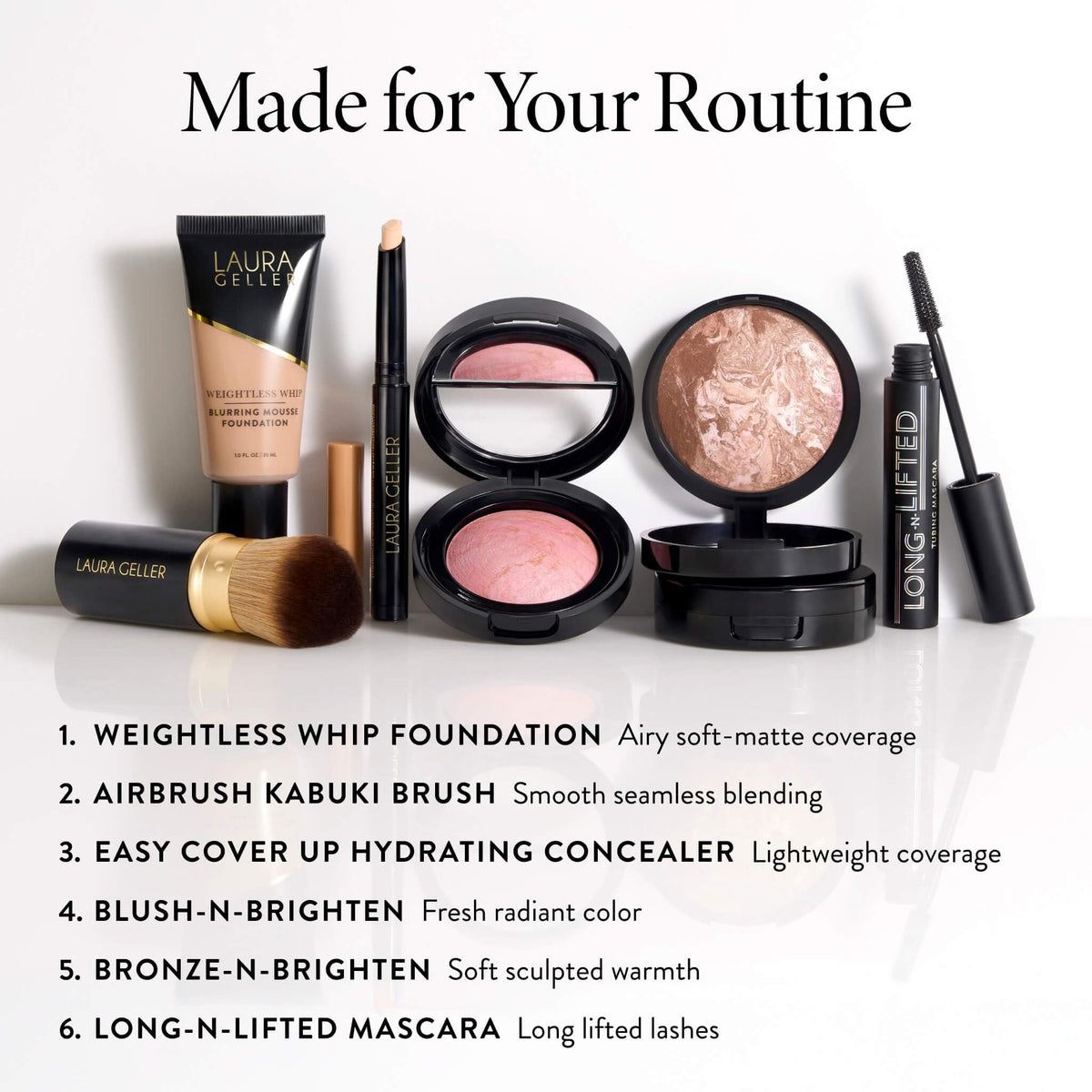 LAURA GELLER Weightless Whip Mousse Foundation, Buildable - Toffee