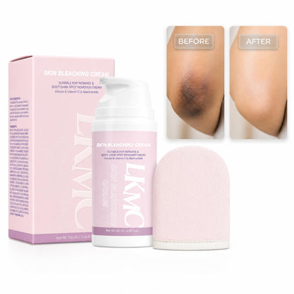 LKMC Skin Bleaching Cream for Underarm, Knees & Bikini Area 3.38 fl oz
